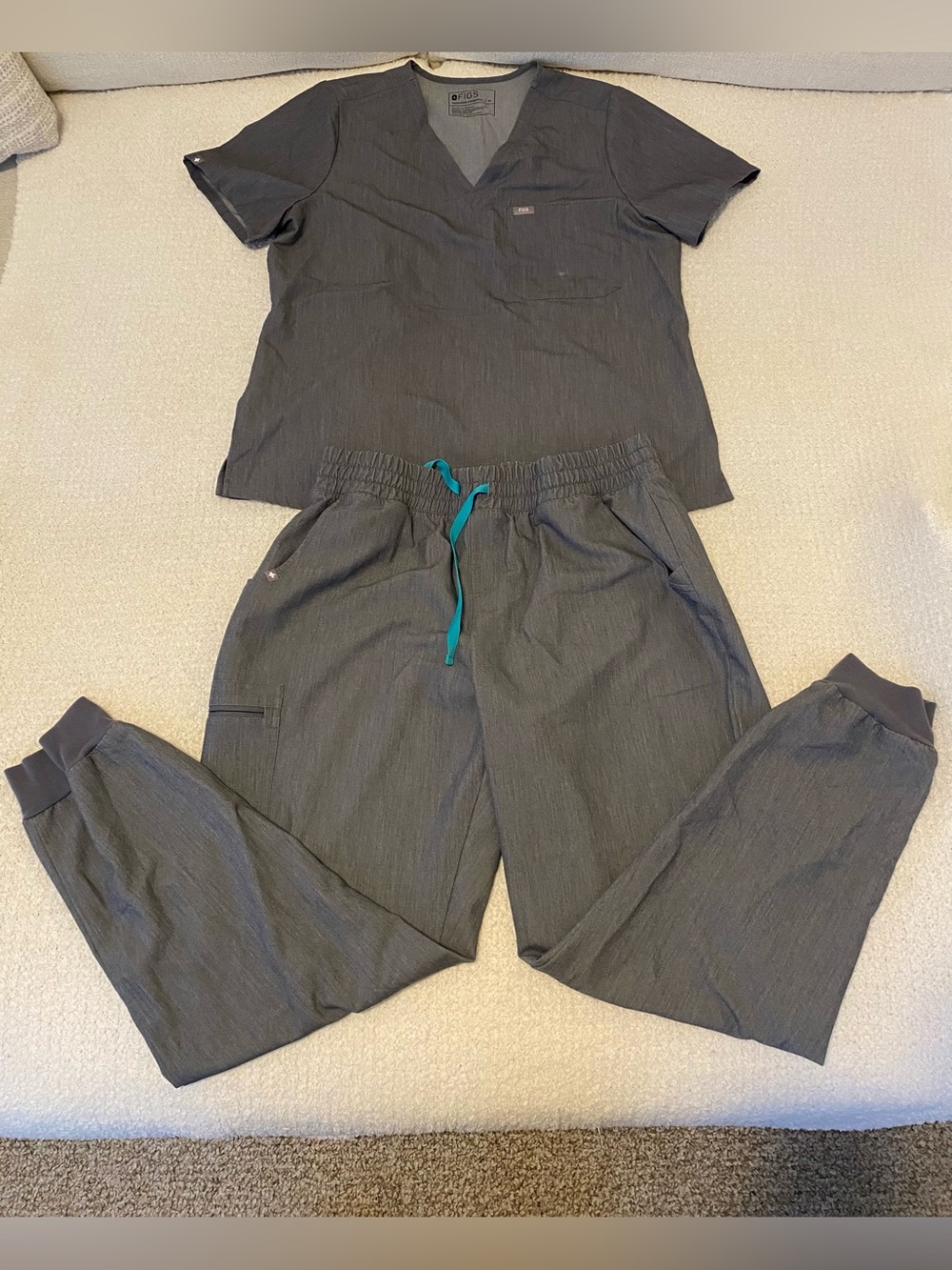 FIGS Technical Collection Graphite Grey Scrub Set Size XL